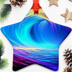 Art Fantasy Painting Colorful Pattern Design Ornament (star) by Ravend