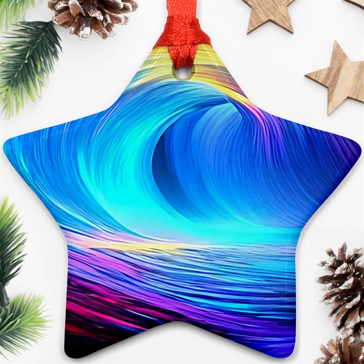 Art Fantasy Painting Colorful Pattern Design Ornament (Star)