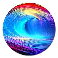 Art Fantasy Painting Colorful Pattern Design Magnet 5  (round) by Ravend