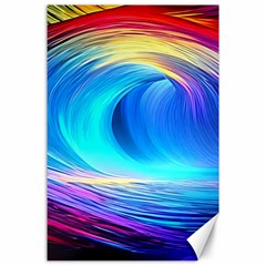 Art Fantasy Painting Colorful Pattern Design Canvas 24  X 36  by Ravend