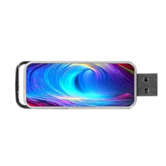 Art Fantasy Painting Colorful Pattern Design Portable Usb Flash (two Sides) by Ravend