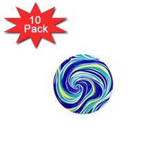 Pattern Design Swirl Watercolor Art 1  Mini Magnet (10 Pack)  by Ravend