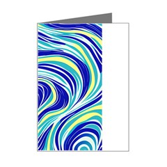 Pattern Design Swirl Watercolor Art Mini Greeting Card by Ravend