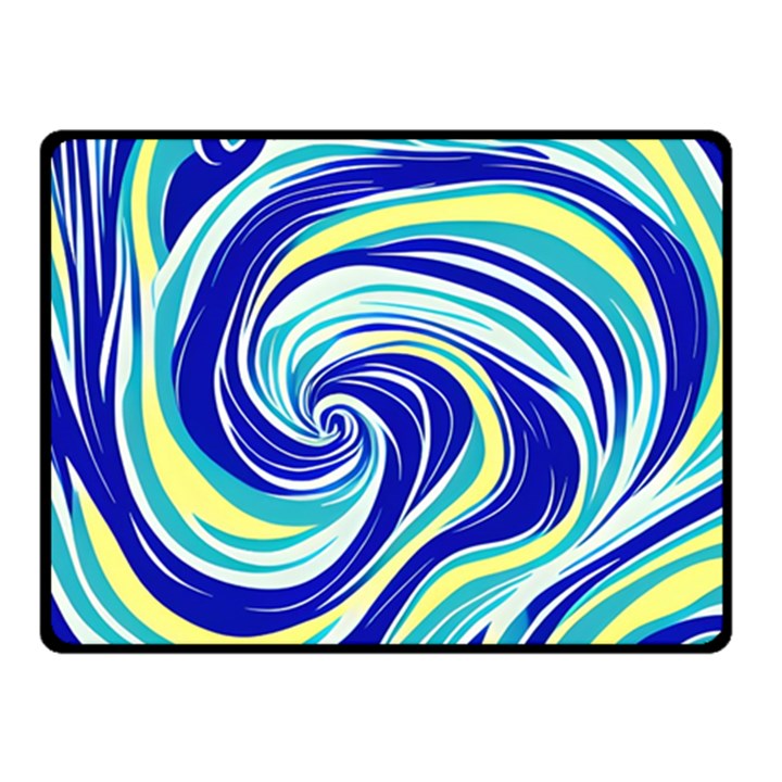 Pattern Design Swirl Watercolor Art Fleece Blanket (Small)