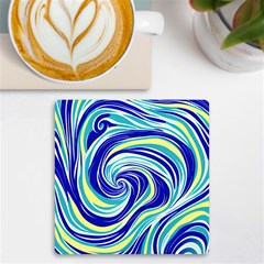 Pattern Design Swirl Watercolor Art Uv Print Square Tile Coaster  by Ravend