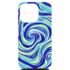 Pattern Design Swirl Watercolor Art Iphone 14 Pro Black Uv Print Case