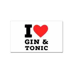 I Love Gin And Tonic Sticker Rectangular (10 Pack) by ilovewhateva