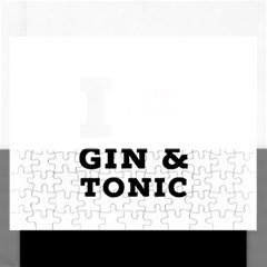 I Love Gin And Tonic Rectangular Jigsaw Puzzl by ilovewhateva