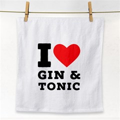 I Love Gin And Tonic Face Towel by ilovewhateva