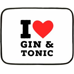 I Love Gin And Tonic Fleece Blanket (mini) by ilovewhateva