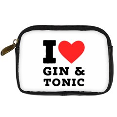 I Love Gin And Tonic Digital Camera Leather Case by ilovewhateva