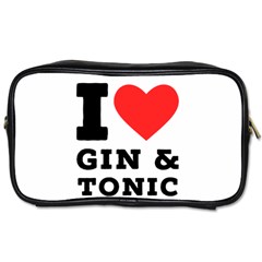 I Love Gin And Tonic Toiletries Bag (one Side) by ilovewhateva