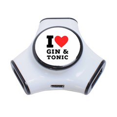 I Love Gin And Tonic 3-port Usb Hub by ilovewhateva