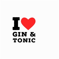 I Love Gin And Tonic Large Garden Flag (two Sides) by ilovewhateva