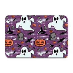 Pumpkin Ghost Witch Hat Halloween Sketch Holiday Plate Mats by Ravend