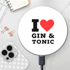 I Love Gin And Tonic Wireless Fast Charger(white) by ilovewhateva