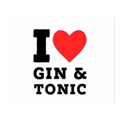 I Love Gin And Tonic Premium Plush Fleece Blanket (large) by ilovewhateva