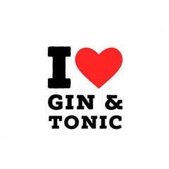 I Love Gin And Tonic Two Sides Premium Plush Fleece Blanket (extra Small) by ilovewhateva