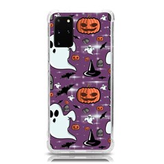 Pumpkin Ghost Witch Hat Halloween Sketch Holiday Samsung Galaxy S20plus 6 7 Inch Tpu Uv Case by Ravend