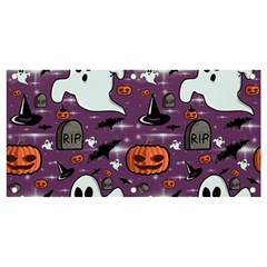 Pumpkin Ghost Witch Hat Halloween Sketch Holiday Banner And Sign 4  X 2  by Ravend