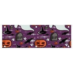 Pumpkin Ghost Witch Hat Halloween Sketch Holiday Banner And Sign 6  X 2  by Ravend