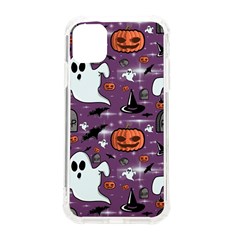 Pumpkin Ghost Witch Hat Halloween Sketch Holiday Iphone 11 Tpu Uv Print Case by Ravend