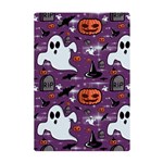 Pumpkin Ghost Witch Hat Halloween Sketch Holiday A5 Acrylic Clipboard Back