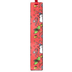 Santa Snowman Gift Holiday Christmas Cartoon Large Book Marks by Ravend