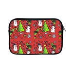 Santa Snowman Gift Holiday Christmas Cartoon Apple iPad Mini Zipper Cases Front