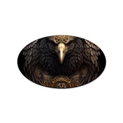 Eagle Ornate Pattern Feather Texture Sticker Oval (100 Pack) by Ravend