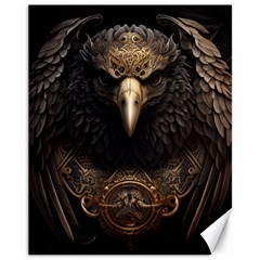 Eagle Ornate Pattern Feather Texture Canvas 11  X 14  by Ravend