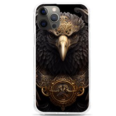 Eagle Ornate Pattern Feather Texture Iphone 12 Pro Max Tpu Uv Print Case by Ravend