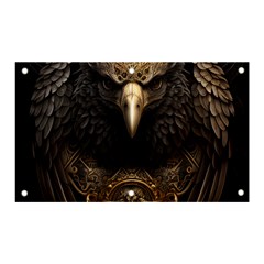 Eagle Ornate Pattern Feather Texture Banner And Sign 5  X 3  by Ravend