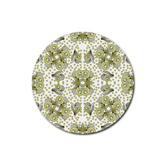 Background Pattern Texture Design Wallpaper Rubber Coaster (round) by Ravend