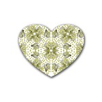 Background Pattern Texture Design Wallpaper Rubber Coaster (Heart) Front