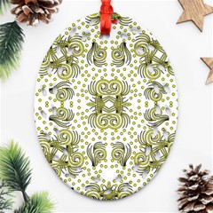 Background Pattern Texture Design Wallpaper Oval Filigree Ornament (two Sides) by Ravend