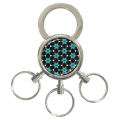 Pattern Design Scrapbooking Colorful Stars 3-ring Key Chain by Ravend