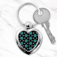 Pattern Design Scrapbooking Colorful Stars Key Chain (heart) by Ravend