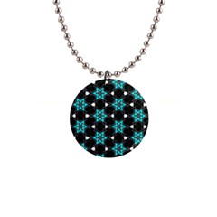 Pattern Design Scrapbooking Colorful Stars 1  Button Necklace by Ravend