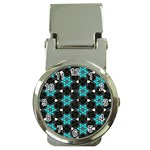 Pattern Design Scrapbooking Colorful Stars Money Clip Watches Front