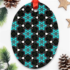 Pattern Design Scrapbooking Colorful Stars Oval Ornament (two Sides) by Ravend