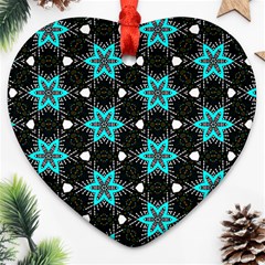 Pattern Design Scrapbooking Colorful Stars Heart Ornament (two Sides) by Ravend