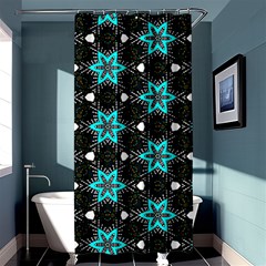 Pattern Design Scrapbooking Colorful Stars Shower Curtain 36  X 72  (stall)  by Ravend