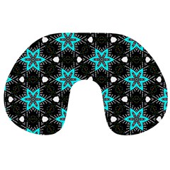 Pattern Design Scrapbooking Colorful Stars Travel Neck Pillow by Ravend