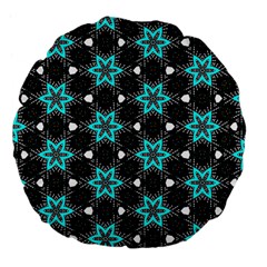 Pattern Design Scrapbooking Colorful Stars Large 18  Premium Flano Round Cushions by Ravend