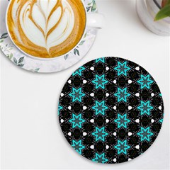 Pattern Design Scrapbooking Colorful Stars Uv Print Round Tile Coaster by Ravend