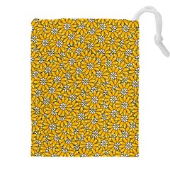 Flowers Bloom Art Colorful Artwork Design Pattern Drawstring Pouch (5xl) by Ravend