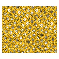 Flowers Bloom Art Colorful Artwork Design Pattern Premium Plush Fleece Blanket (small) by Ravend