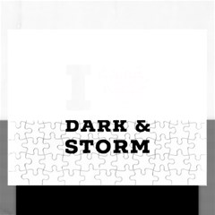 I Love Dark And Storm Rectangular Jigsaw Puzzl by ilovewhateva