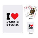 I love dark and storm Playing Cards Single Design (Rectangle) Back